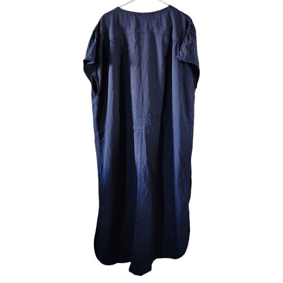 Navy Blue Kaftan Dress - Picture 2 of 5